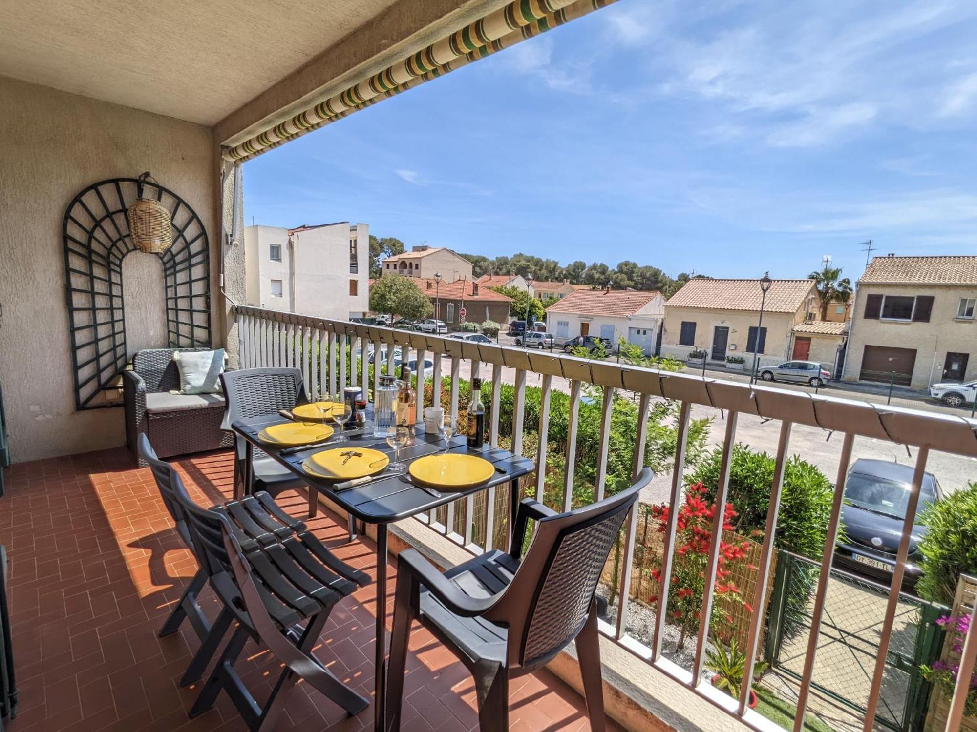 Netflix - Lit Queen Size - Terrasse Plein Sud - Climatisation - 2'Centre-Ville - 6'Mer - Parking Prive - 56M2 - L'Olivine - Offre Speciale Ла Лонд-ле-Мор Екстериор снимка