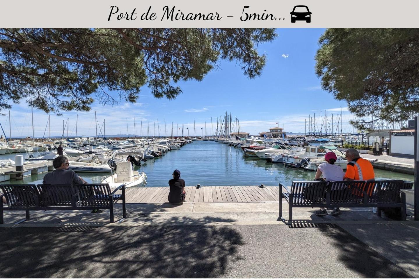Netflix - Lit Queen Size - Terrasse Plein Sud - Climatisation - 2'Centre-Ville - 6'Mer - Parking Prive - 56M2 - L'Olivine - Offre Speciale Ла Лонд-ле-Мор Екстериор снимка